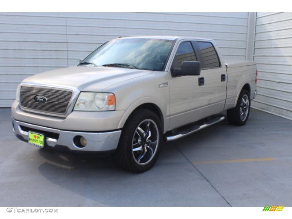 2006 F150 Lariat SuperCrew - Silver Metallic / Black photo #4