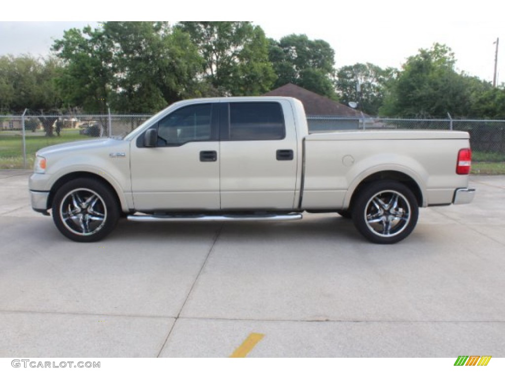 2006 F150 Lariat SuperCrew - Silver Metallic / Black photo #6