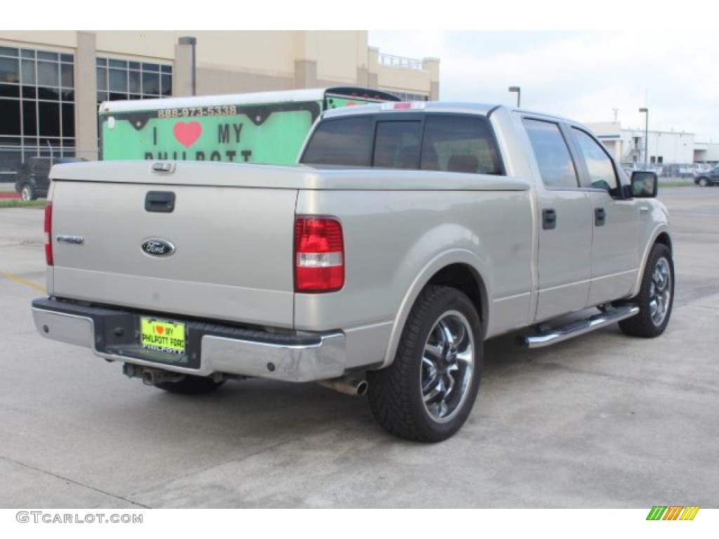 2006 F150 Lariat SuperCrew - Silver Metallic / Black photo #9