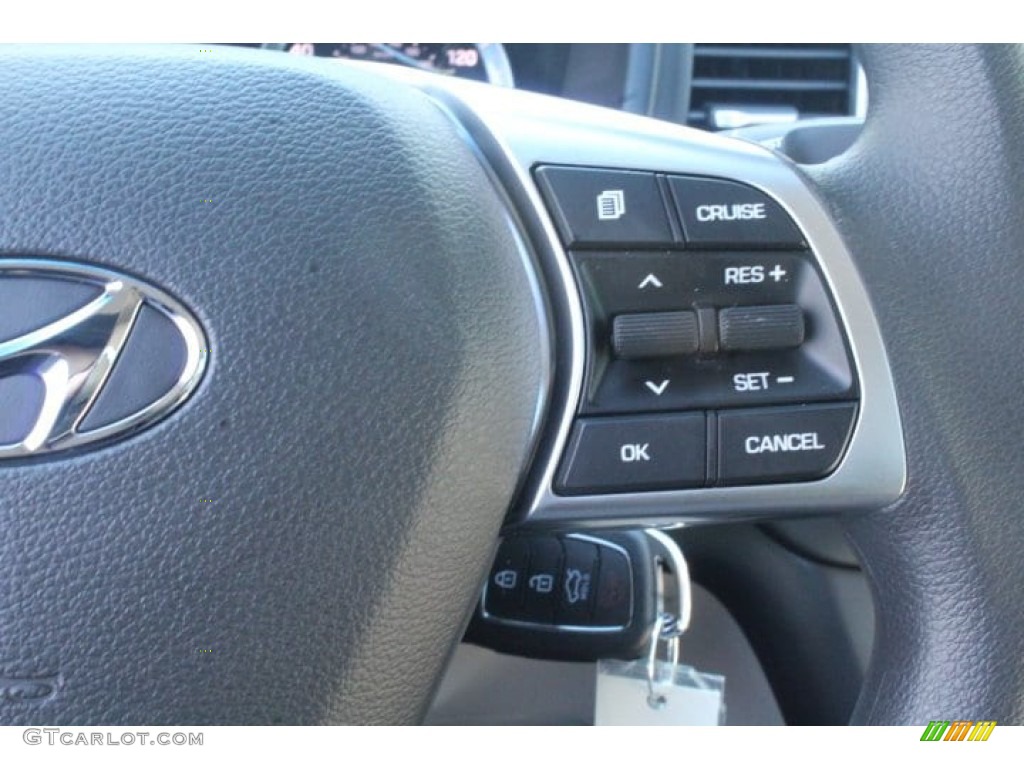 2019 Sonata SE - Quartz White Pearl / Gray photo #15