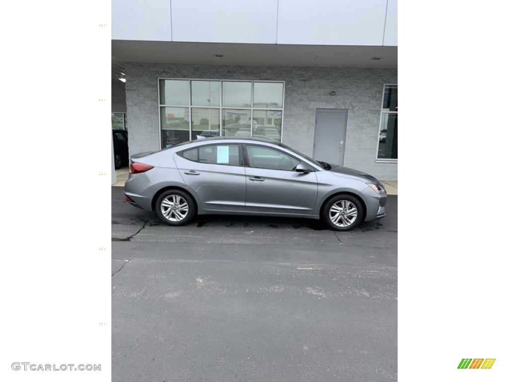 2019 Elantra SEL - Machine Gray / Gray photo #3