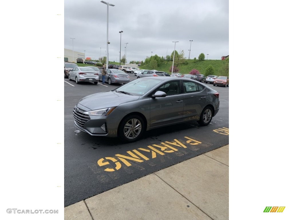 2019 Elantra SEL - Machine Gray / Gray photo #7
