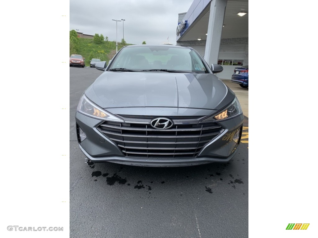 2019 Elantra SEL - Machine Gray / Gray photo #8