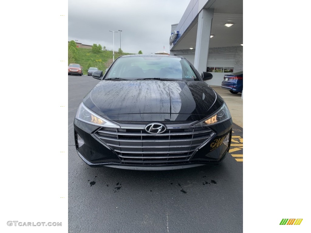 2019 Elantra SE - Phantom Black / Black photo #8