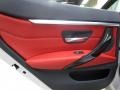 2019 BMW 4 Series Coral Red Interior Door Panel Photo