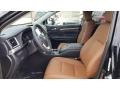 Saddle Tan 2019 Toyota Highlander Limited Platinum AWD Interior Color