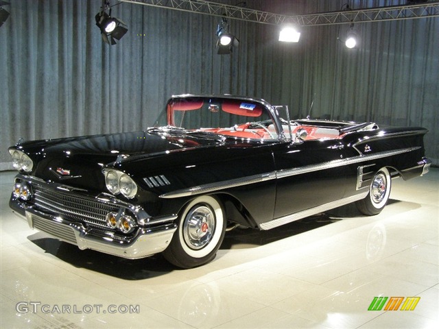 1958 Impala Convertible - Black / Red/Gray photo #1