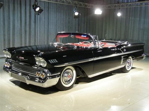 1958 Chevrolet Impala Convertible Data, Info and Specs