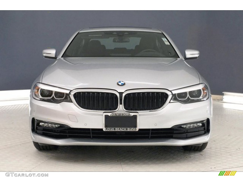 2018 5 Series 540i Sedan - Glacier Silver Metallic / Black photo #2