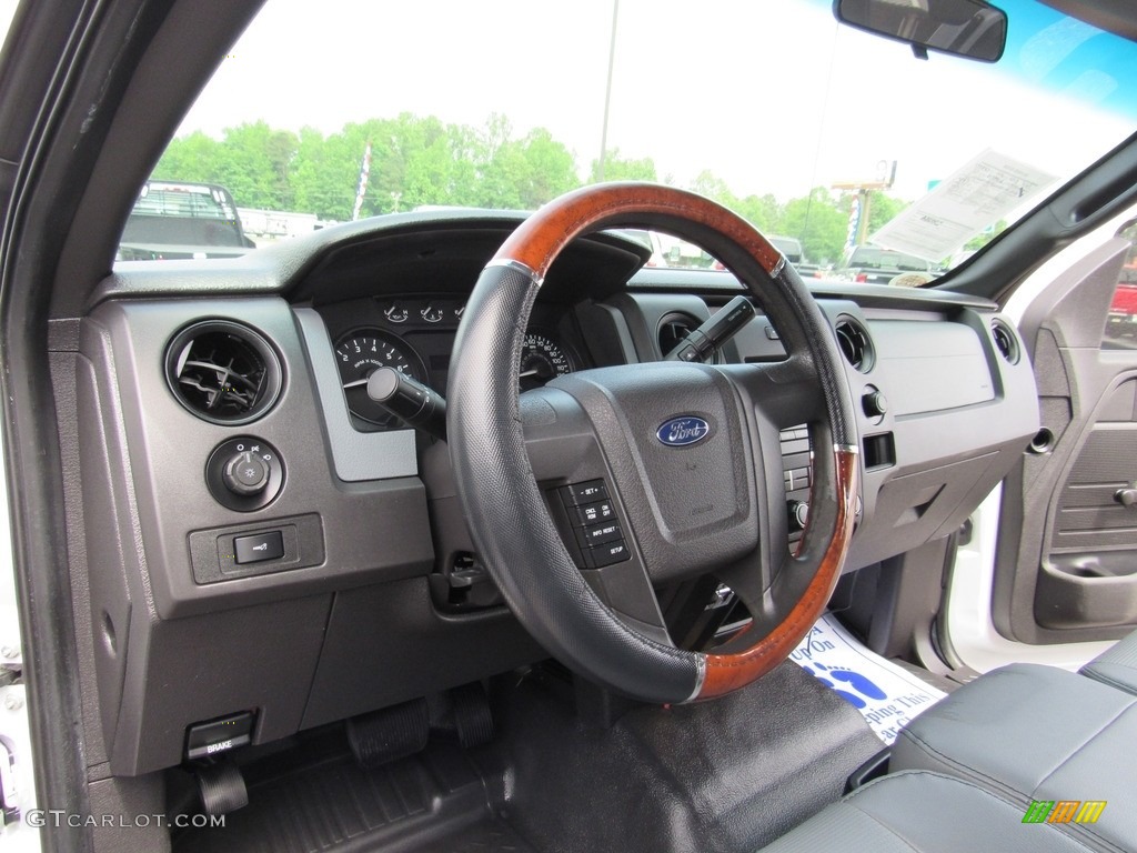 2011 F150 XL SuperCab 4x4 - Oxford White / Steel Gray photo #15