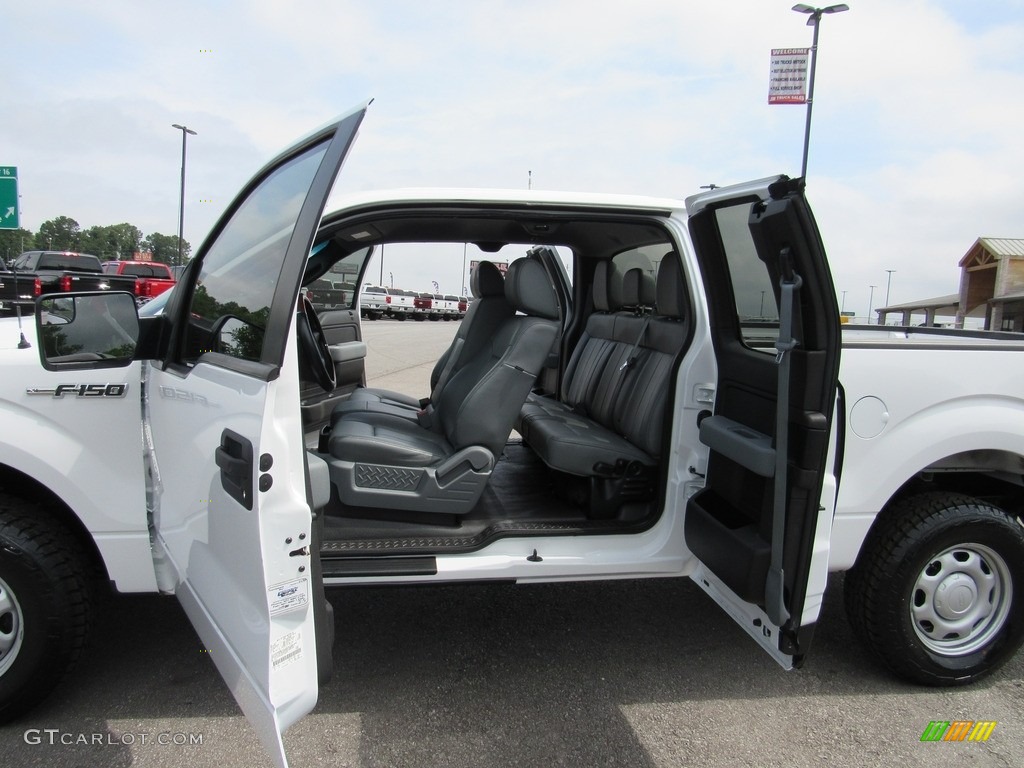 2011 F150 XL SuperCab 4x4 - Oxford White / Steel Gray photo #22