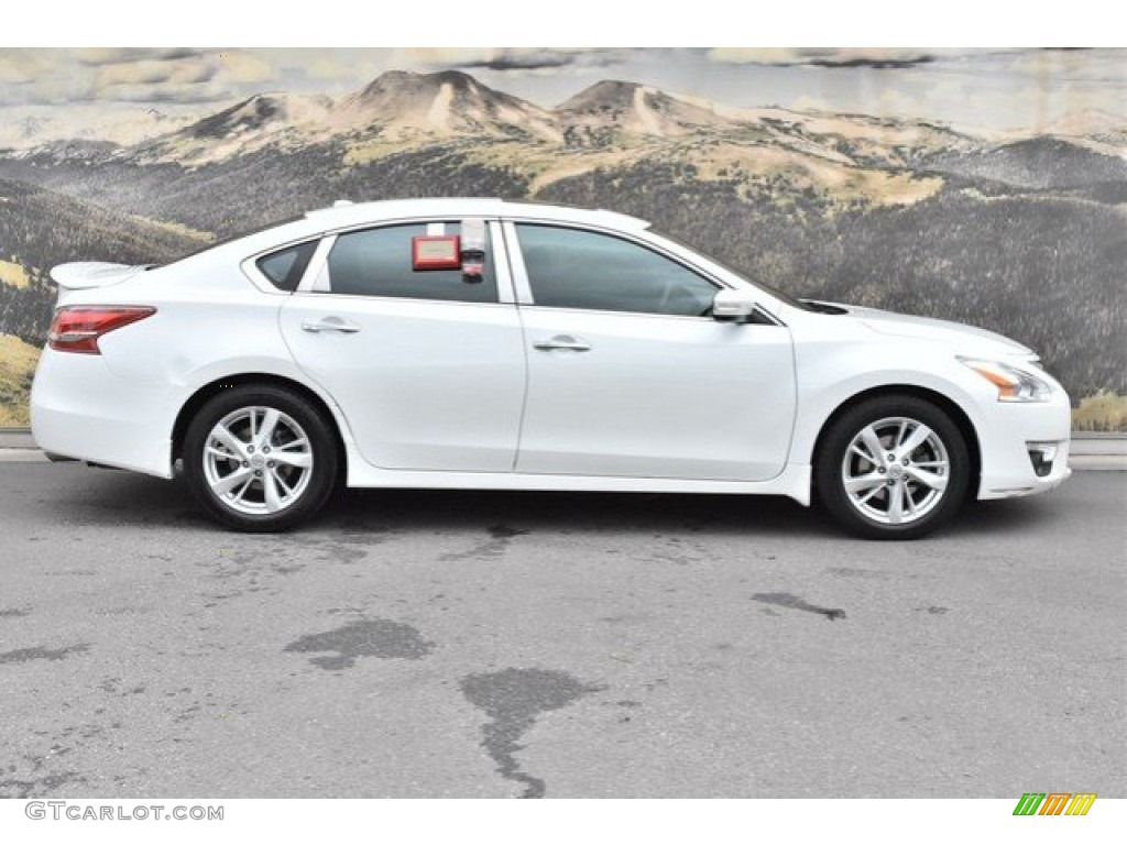 2013 Altima 2.5 SL - Pearl White / Beige photo #2