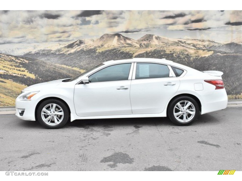 2013 Altima 2.5 SL - Pearl White / Beige photo #6