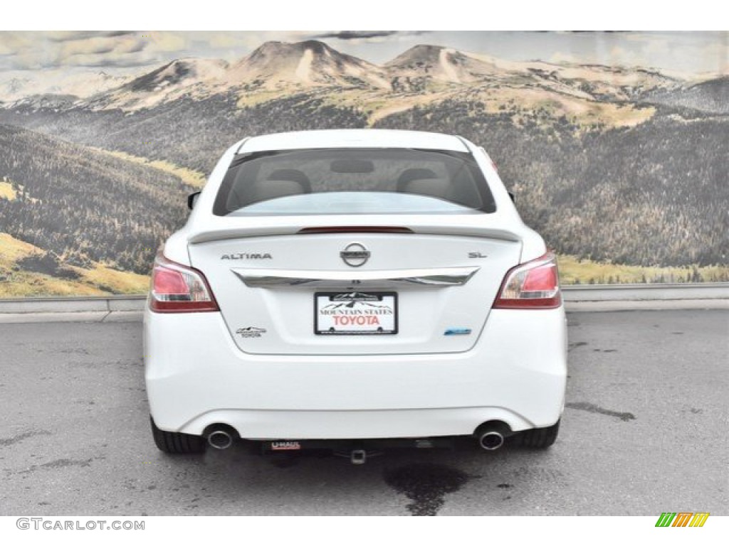 2013 Altima 2.5 SL - Pearl White / Beige photo #8