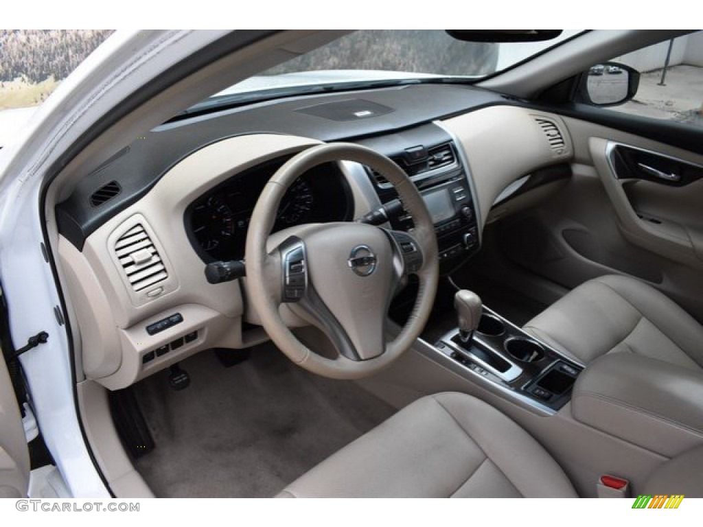 2013 Altima 2.5 SL - Pearl White / Beige photo #10