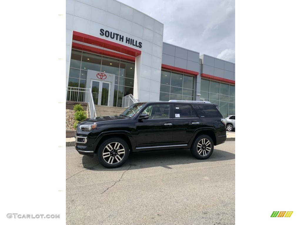 2019 4Runner Limited 4x4 - Midnight Black metallic / Redwood photo #7