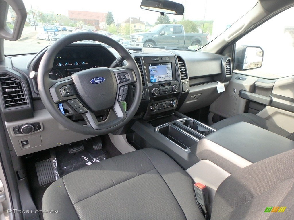 Black Interior 2019 Ford F150 STX SuperCab 4x4 Photo #133152113