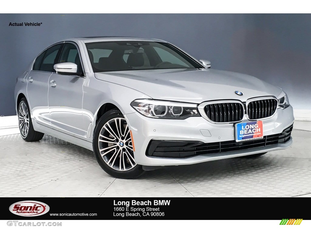 2019 5 Series 530i Sedan - Glacier Silver Metallic / Black photo #1