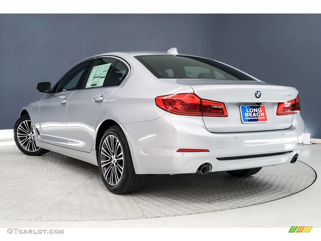 2019 5 Series 530i Sedan - Glacier Silver Metallic / Black photo #2