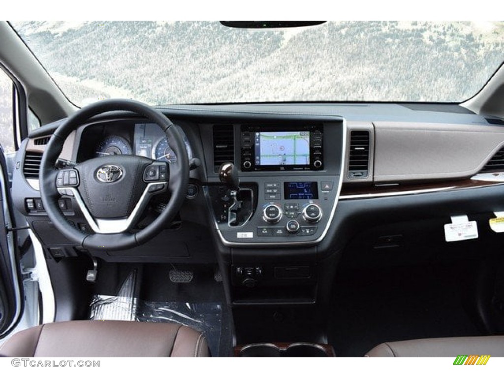2020 Toyota Sienna Limited AWD Chestnut Dashboard Photo #133155549