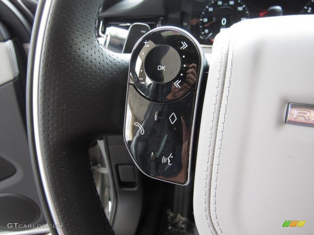 2020 Land Rover Range Rover Evoque First Edition Cloud/Ebony Steering Wheel Photo #133155560