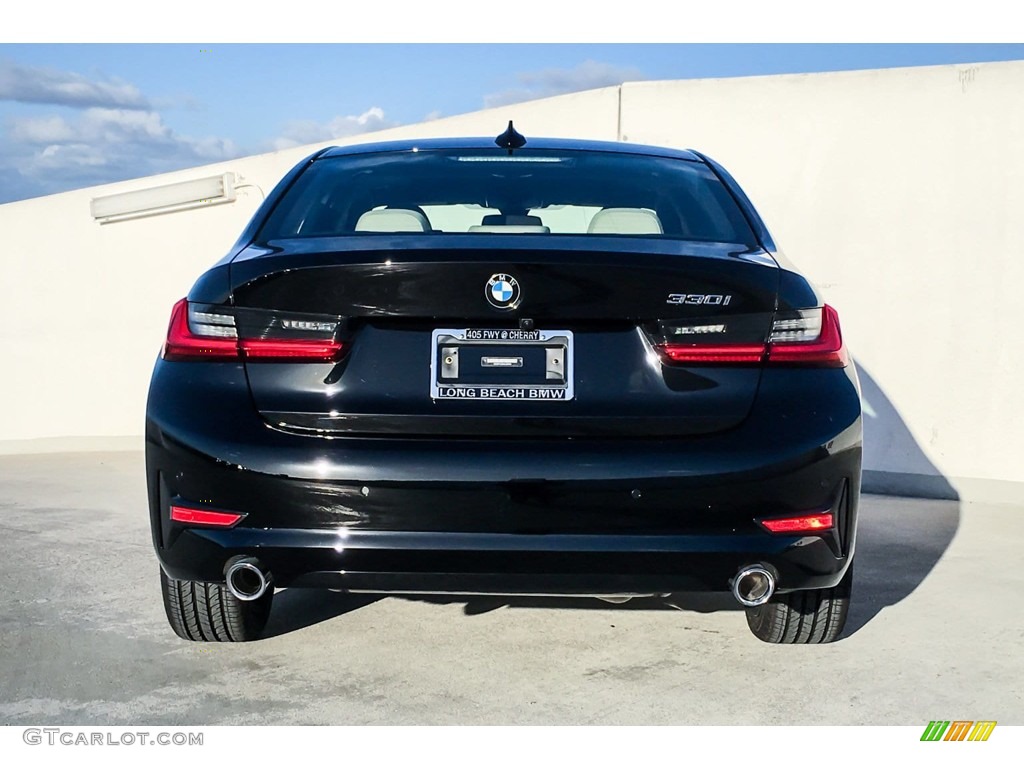 2019 3 Series 330i Sedan - Jet Black / Canberra Beige photo #3