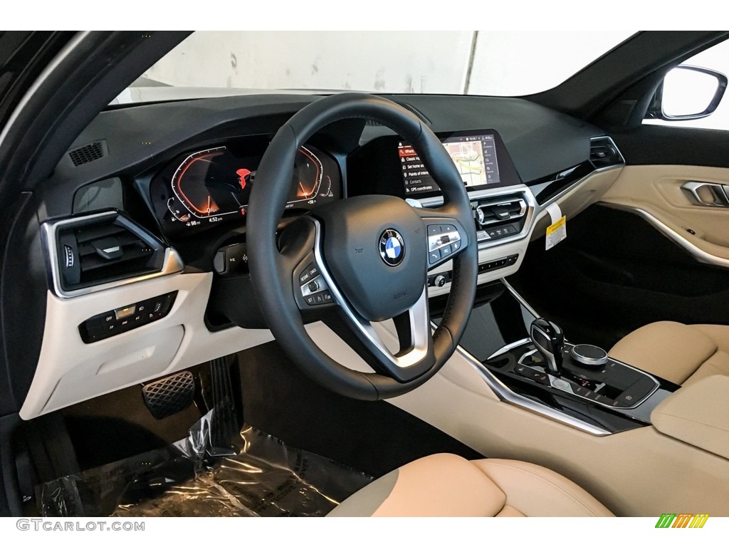 2019 3 Series 330i Sedan - Jet Black / Canberra Beige photo #4