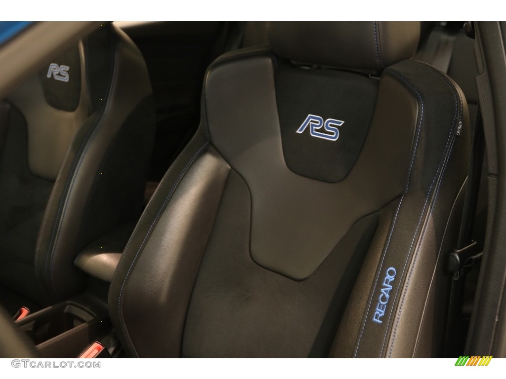 Charcoal Black Recaro RS logo Interior 2016 Ford Focus RS Photo #133157414
