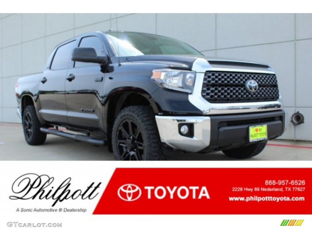 2019 Tundra TSS Off Road CrewMax 4x4 - Midnight Black Metallic / Graphite photo #1