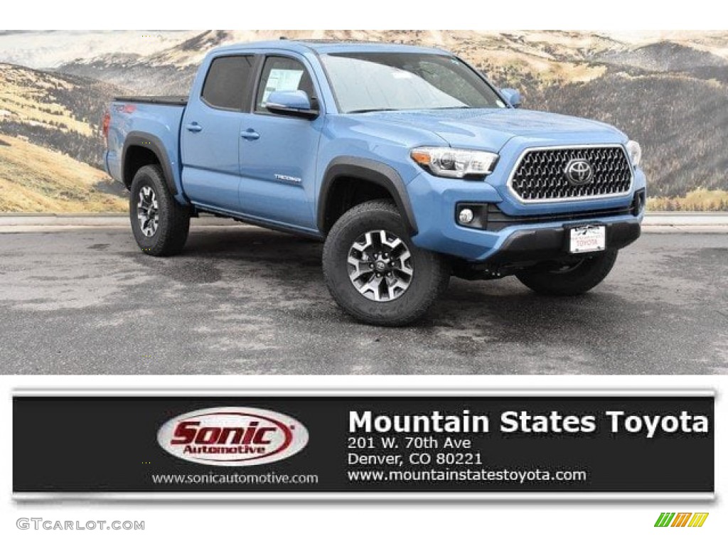 2019 Tacoma TRD Off-Road Double Cab 4x4 - Cavalry Blue / Black photo #1