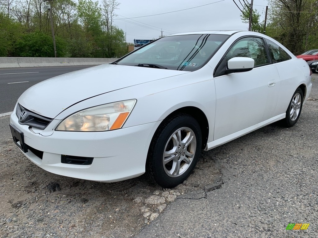 2007 Accord EX-L Coupe - Taffeta White / Ivory photo #7