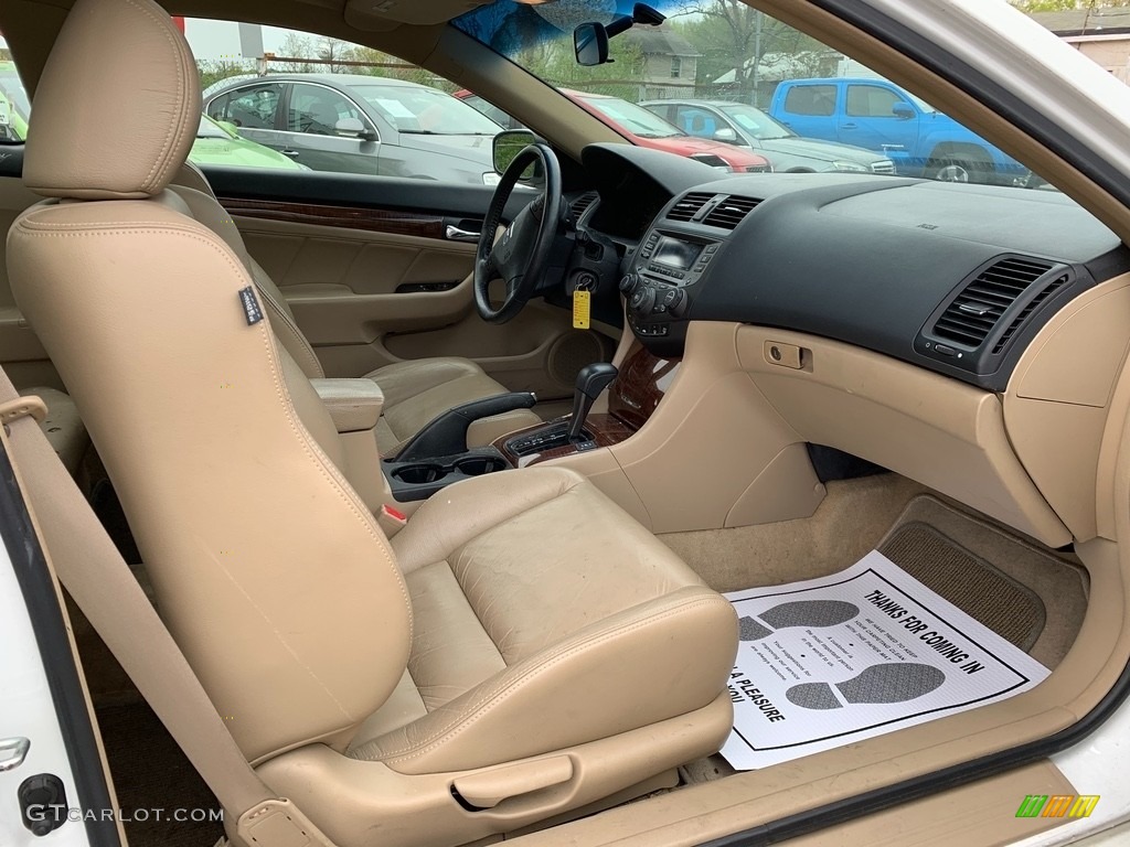 2007 Accord EX-L Coupe - Taffeta White / Ivory photo #11