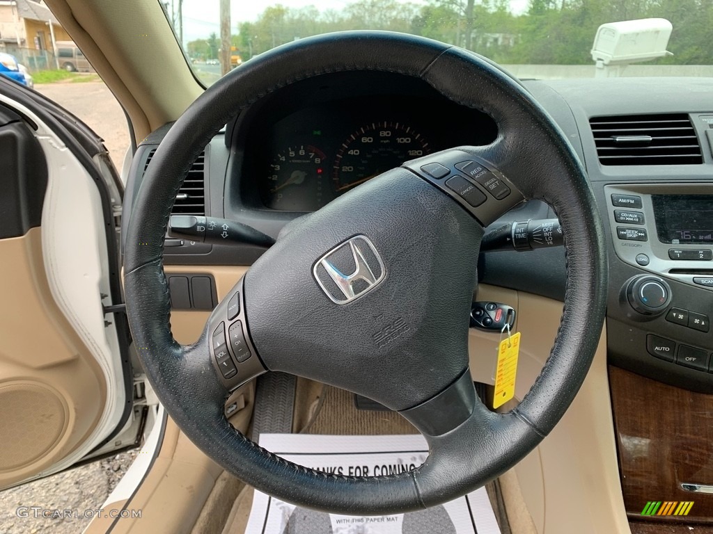 2007 Accord EX-L Coupe - Taffeta White / Ivory photo #15