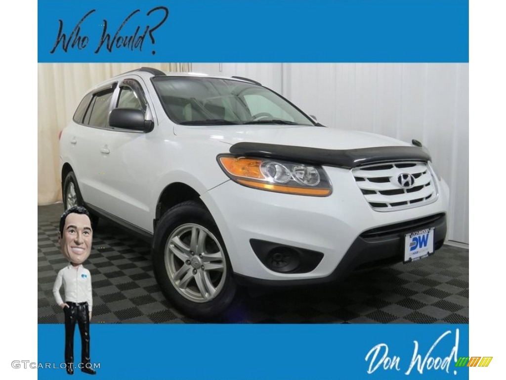 2010 Santa Fe GLS - Pearl White / Gray photo #1