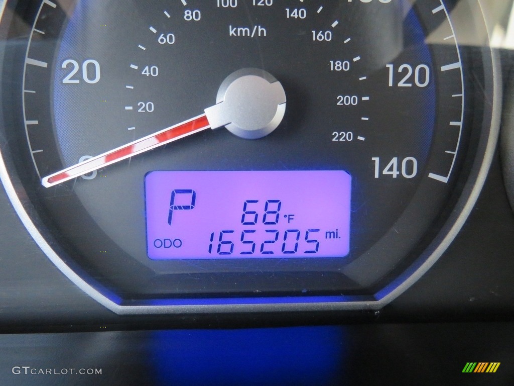 2010 Santa Fe GLS - Pearl White / Gray photo #25