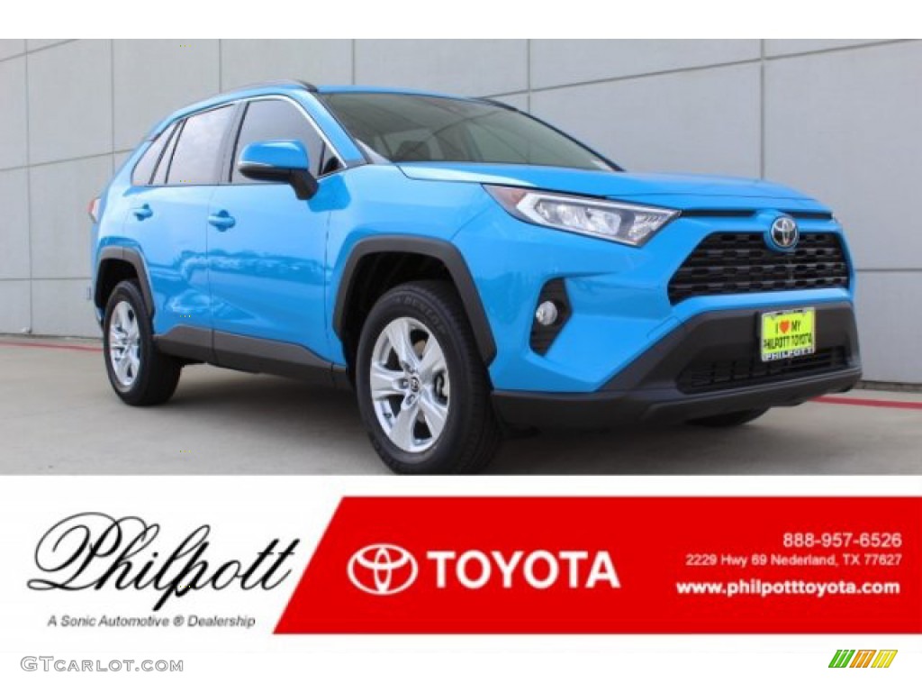 2019 RAV4 XLE - Blue Flame / Black photo #1
