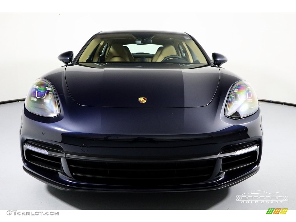 2019 Panamera 4 - Night Blue Metallic / Black/Luxor Beige photo #2