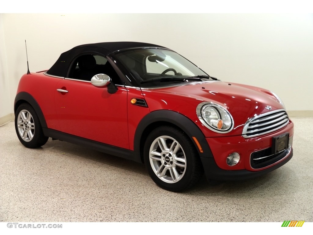 2013 Cooper Roadster - Chili Red / Carbon Black photo #2