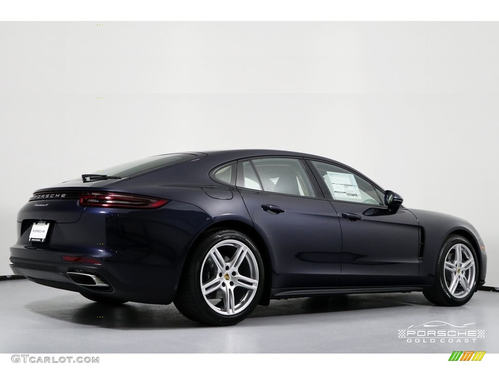 2019 Panamera 4 - Night Blue Metallic / Black/Luxor Beige photo #9