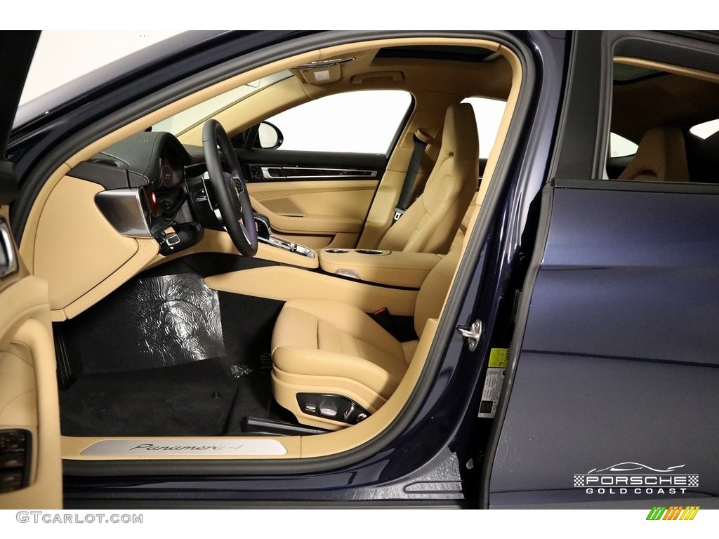 2019 Panamera 4 - Night Blue Metallic / Black/Luxor Beige photo #14