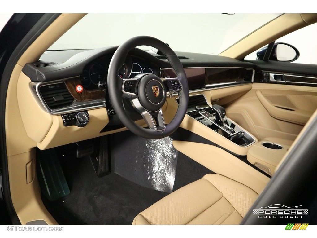 2019 Panamera 4 - Night Blue Metallic / Black/Luxor Beige photo #15