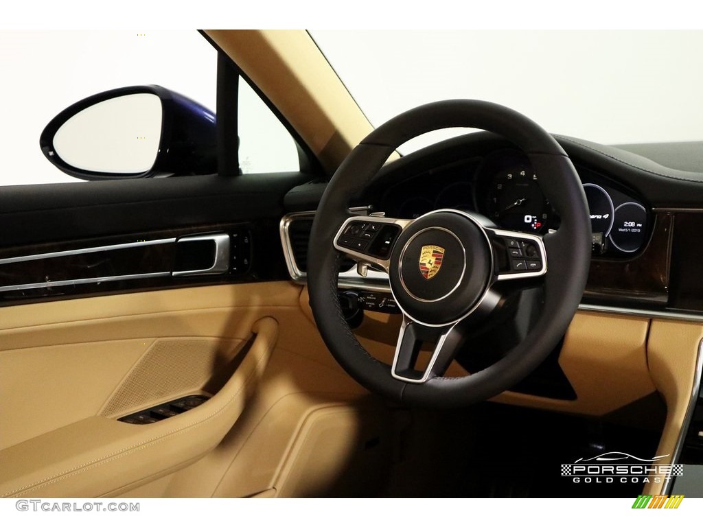 2019 Panamera 4 - Night Blue Metallic / Black/Luxor Beige photo #16