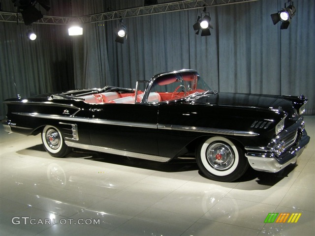 1958 Impala Convertible - Black / Red/Gray photo #3
