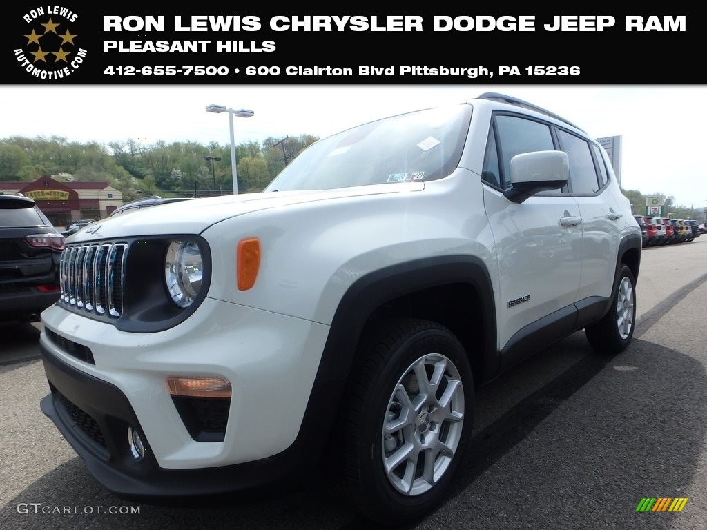 2019 Renegade Latitude 4x4 - Alpine White / Black/Ski Grey photo #1