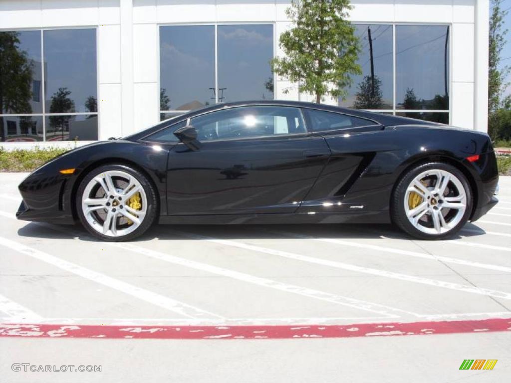 2009 Gallardo LP560-4 Coupe - Nero Noctis (Black) / Marrone Janus photo #3