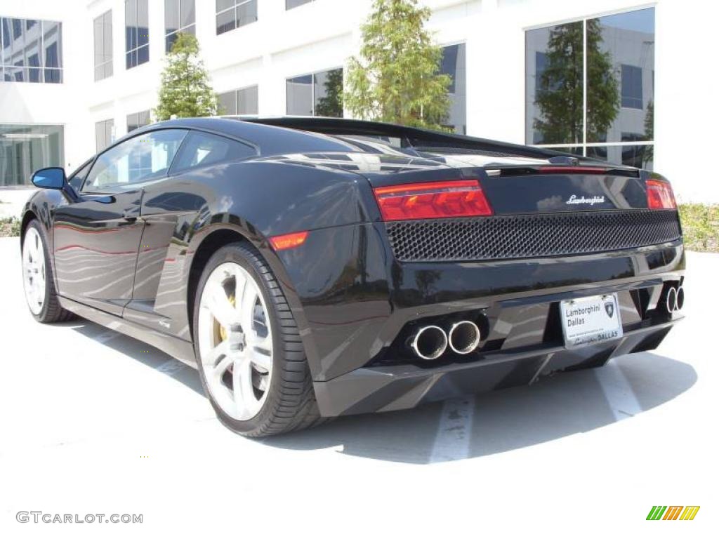 2009 Gallardo LP560-4 Coupe - Nero Noctis (Black) / Marrone Janus photo #4