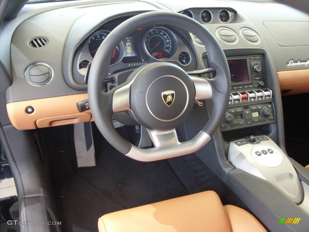 2009 Gallardo LP560-4 Coupe - Nero Noctis (Black) / Marrone Janus photo #8