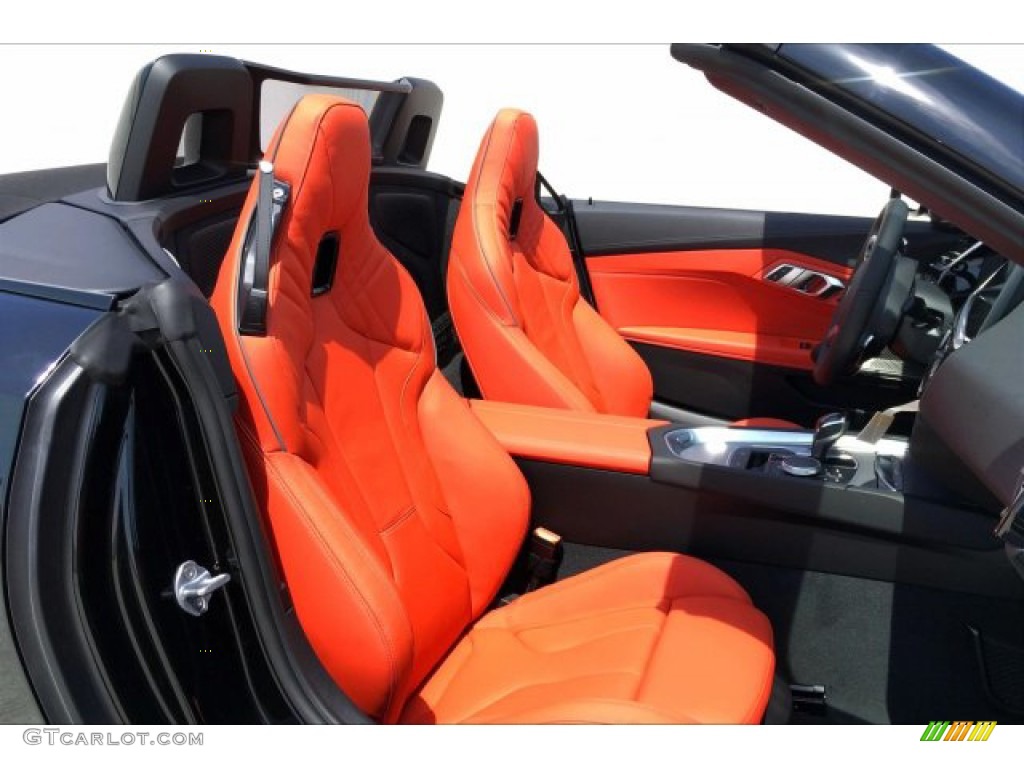 2019 Z4 sDrive30i - Black Sapphire Metallic / Magma Red photo #2