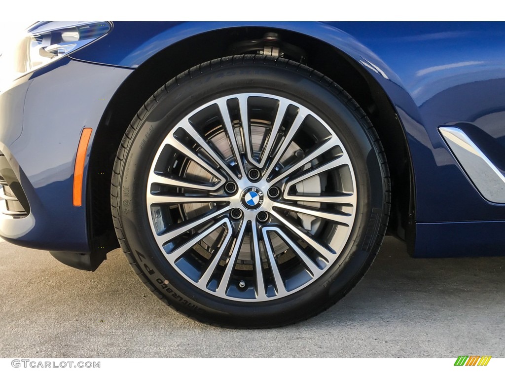2019 5 Series 530i Sedan - Mediterranean Blue Metallic / Ivory White photo #9