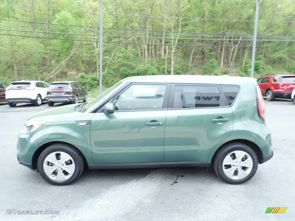 2014 Soul 1.6 - Kale Green / Black Diamond Woven Cloth photo #6